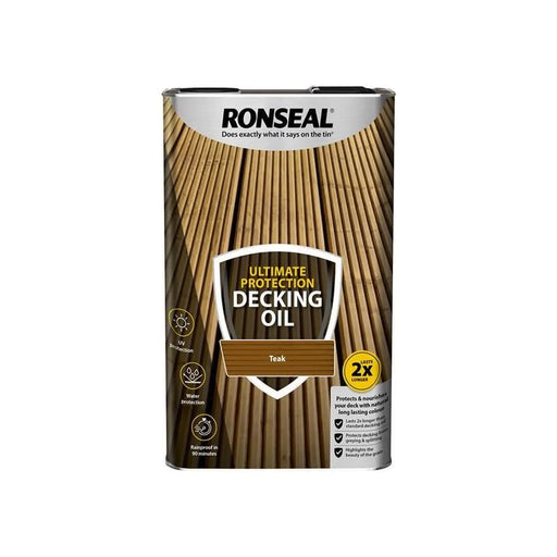 Ronseal Ultimate Protection Decking Oil Teak 5 litre