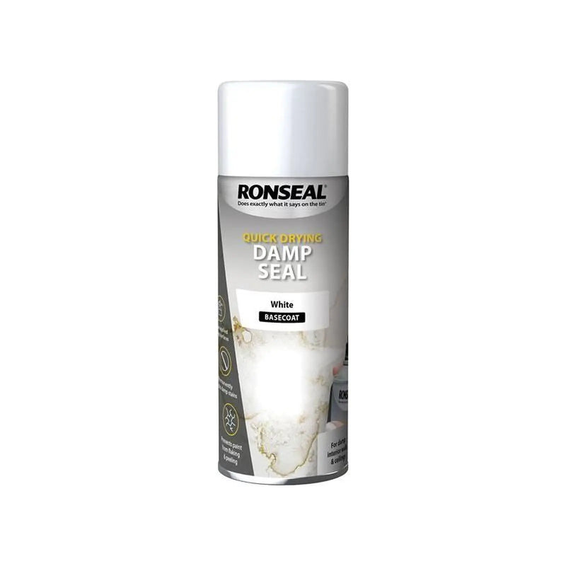 Ronseal Quick Dry Damp Seal Aerosol White 400ml