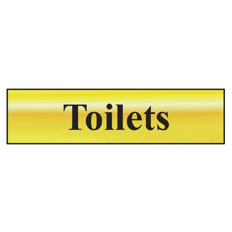 Scan Toilets - Polished Brass Effect 200 x 50mm