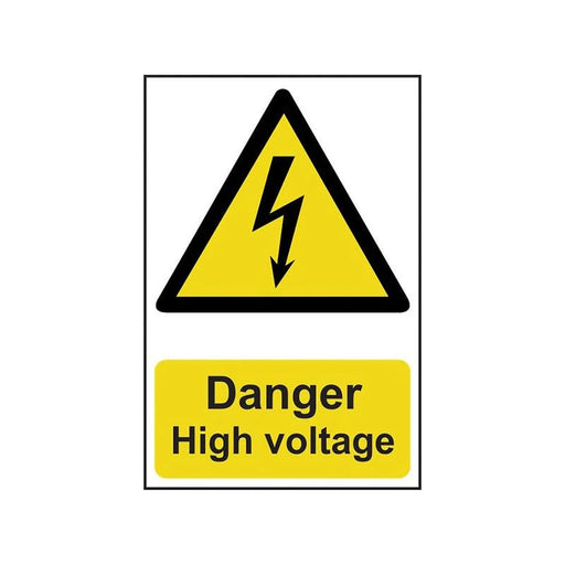 Scan Danger High Voltage - PVC Sign 200 x 300mm