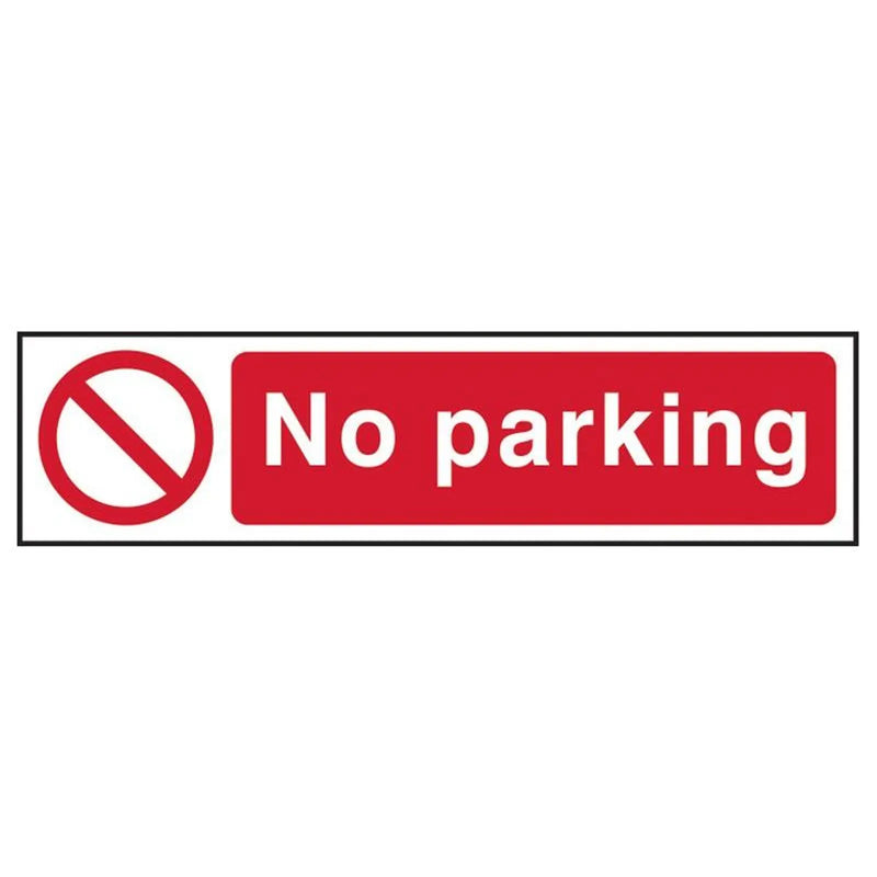 Scan No Parking - PVC Sign 200 x 50mm