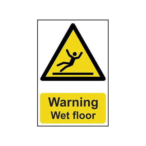 Scan Warning Wet Floor - PVC Sign 200 x 300mm
