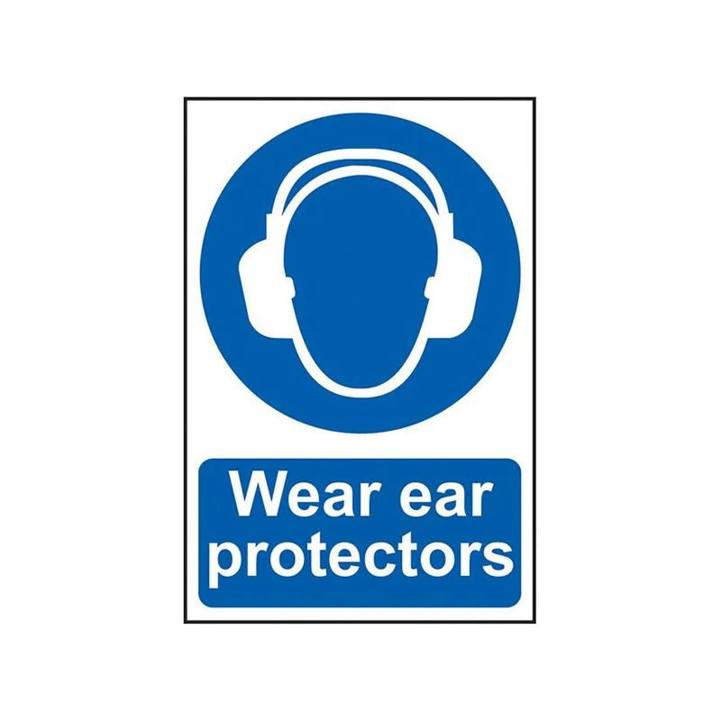 Scan Wear Ear Protectors - PVC Sign 200 x 300mm