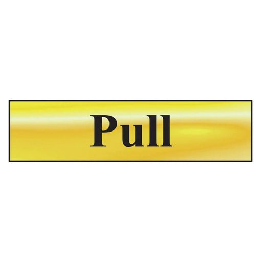 Scan Pull - Polished Brass Effect 200 x 50mm