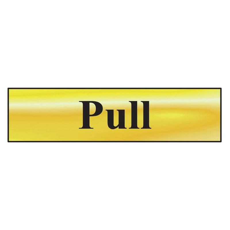 Scan Pull - Polished Brass Effect 200 x 50mm