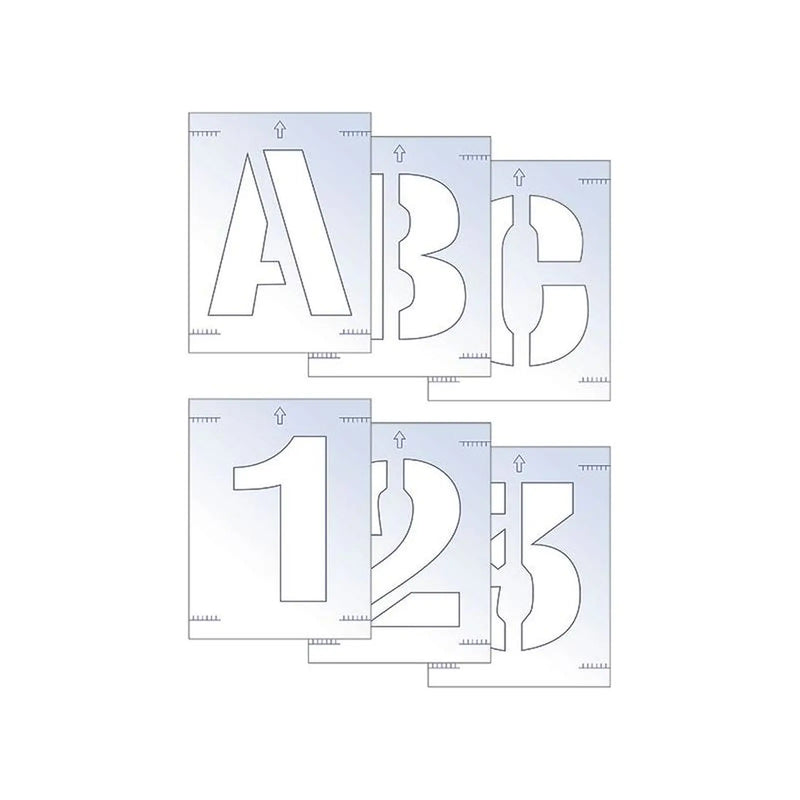 Scan Letter & Number Stencil Kit 25mm
