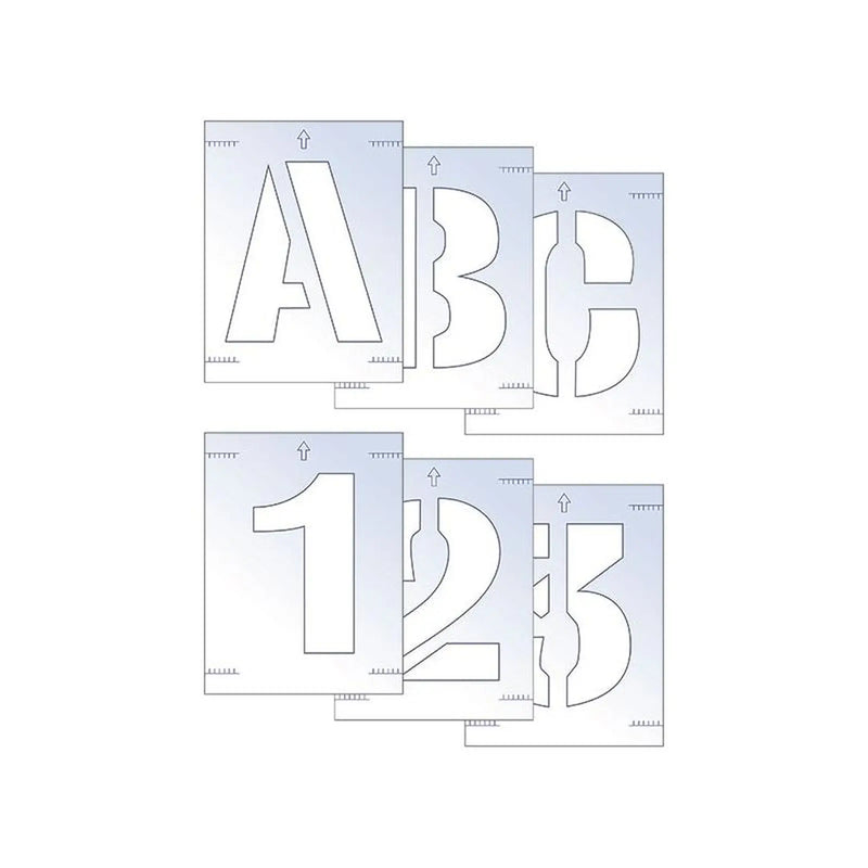 Scan Letter & Number Stencil Kit 50mm