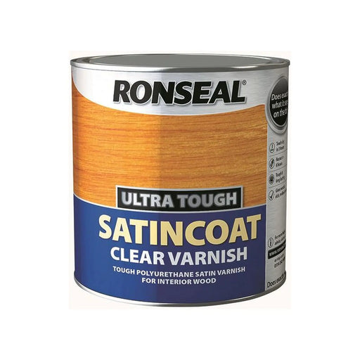 Ronseal Ultra Tough Internal Clear Satincoat Varnish 2.5 litre