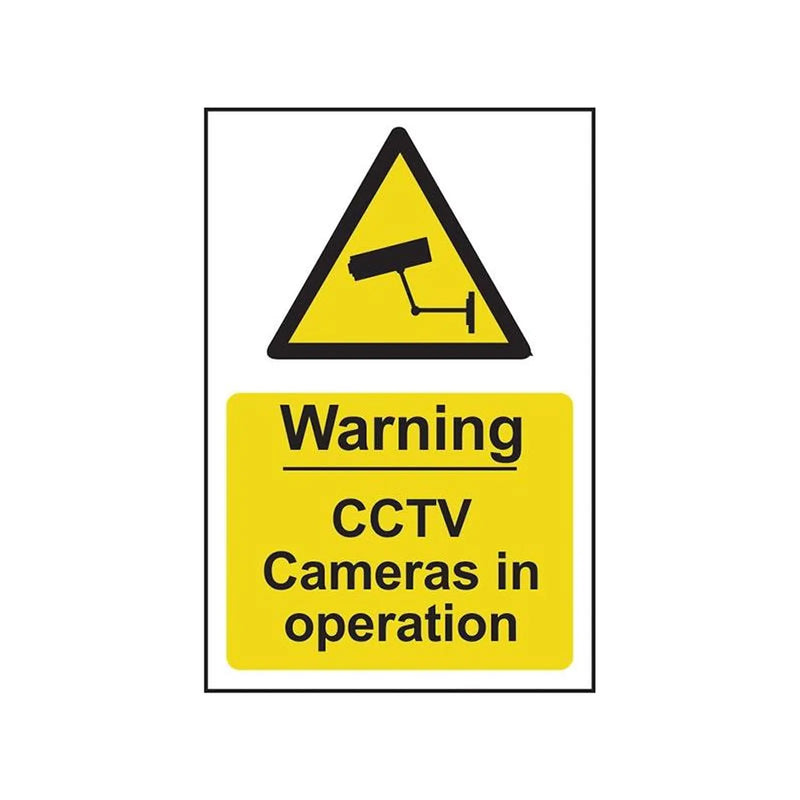 Scan Warning CCTV Cameras in Operation - PVC Sign 200 x 300mm