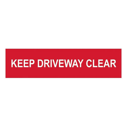 Scan Keep Driveway Clear - PVC Sign 200 x 50mm