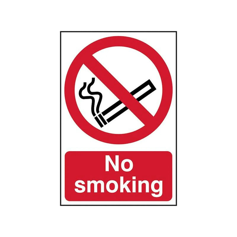Scan No Smoking - PVC Sign 400 x 600mm