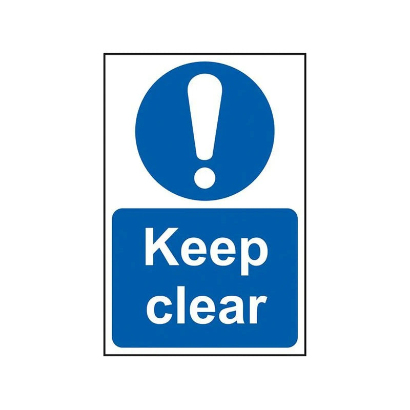 Scan Keep Clear - PVC Sign 200 x 300mm