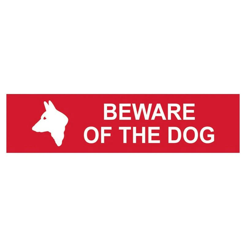Scan Beware Of The Dog - PVC Sign 200 x 50mm