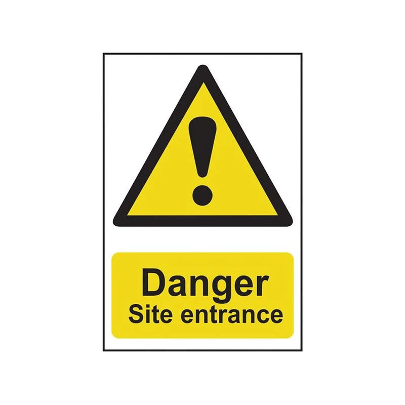 Scan Danger Site Entrance - PVC Sign 400 x 600mm