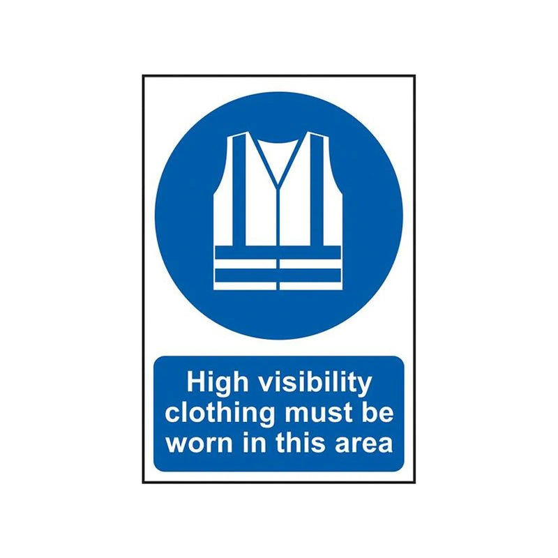 Scan High Visibility Jackets Must Be Worn In This Area - PVC Sign 200 x 300mm