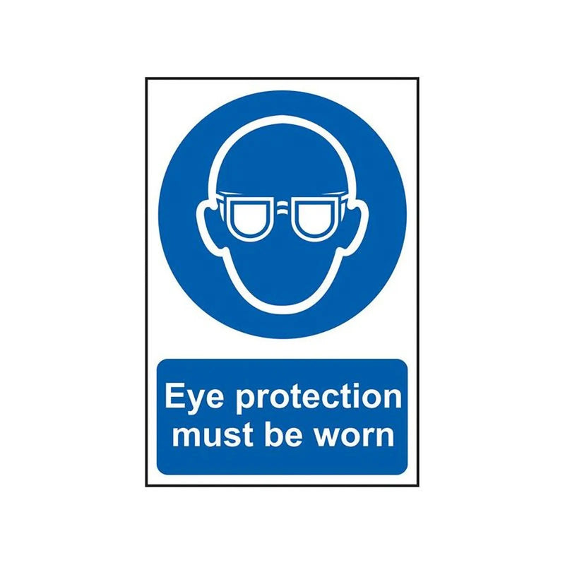 Scan Eye Protection Must Be Worn - PVC Sign 200 x 300mm