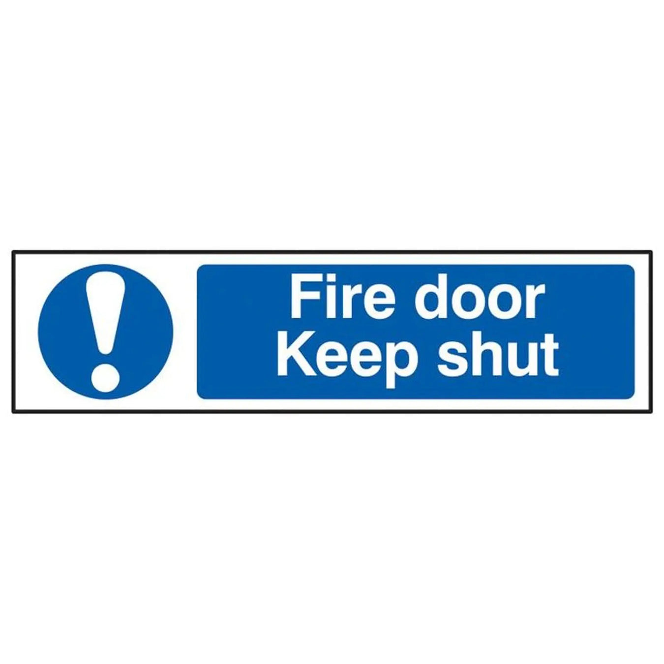 Scan Fire Door Keep Shut - PVC Sign 200 x 50mm