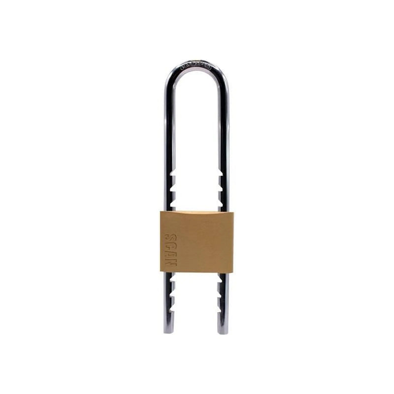Scan Brass Padlock 50mm Sliding Shackle