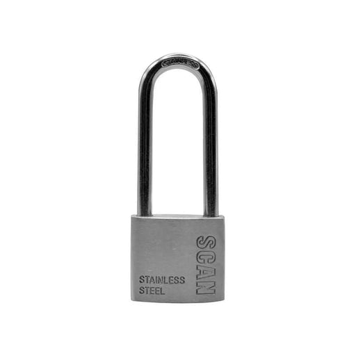 Scan Stainless Steel Padlock 38mm Long Shackle