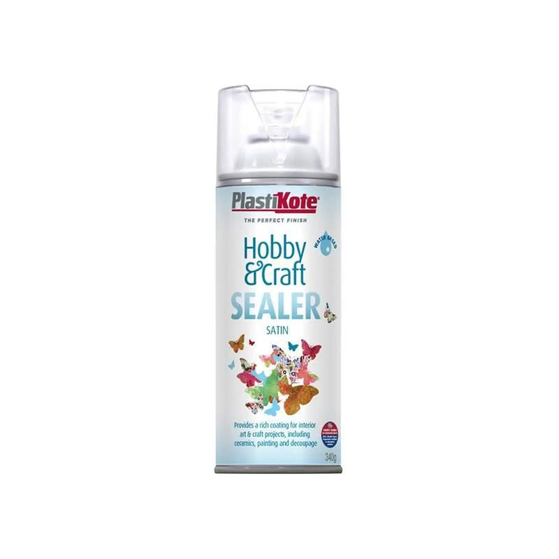 Plastikote Hobby & Craft Sealer Spray Clear Satin 400ml
