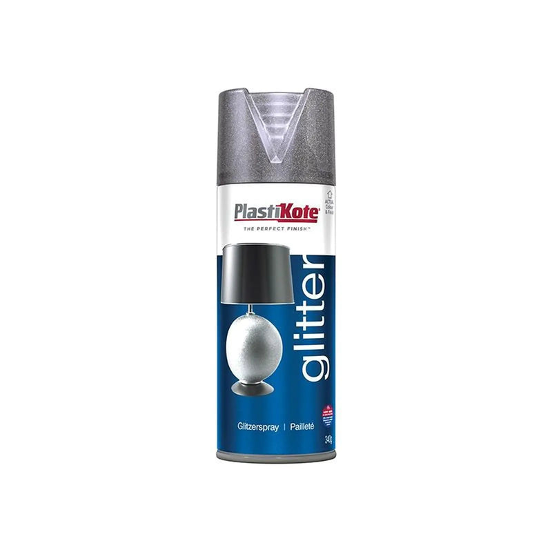 Plastikote Glitter Effect Spray Silver 400ml