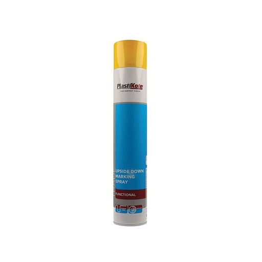 Plastikote Trade Upside Down Marking Spray Paint Yellow 750ml