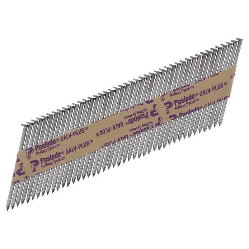 Paslode 2.8 x 63mm 350 Ring Nails Bright Finish Box of 3300 + 3 Fuel Cells