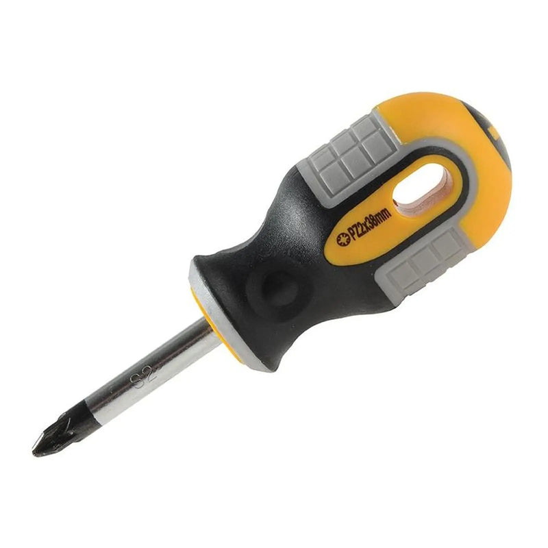 Roughneck Stubby Screwdriver Pozidriv Tip PZ2 x 38mm
