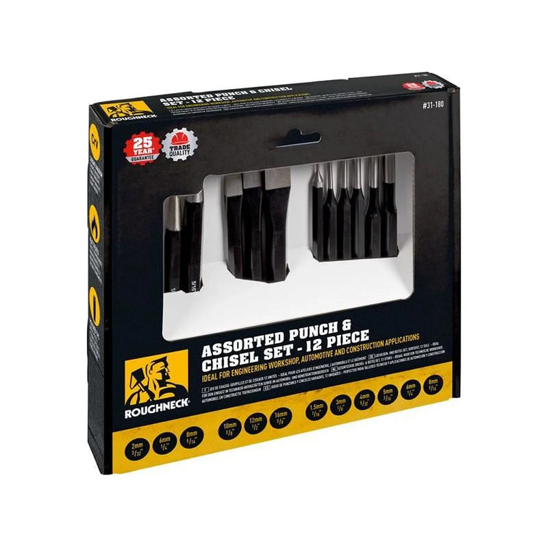 Roughneck Punch & Chisel Set 12 Piece