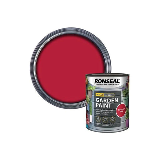 Ronseal Garden Paint Moroccan Red 750ml