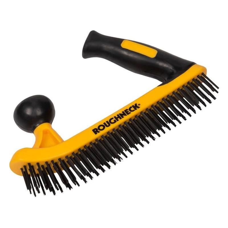 Roughneck Two-Handed Wire Brush Soft-Grip