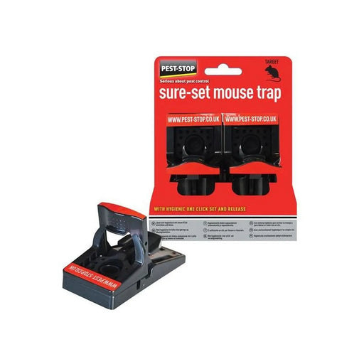 Pest-Stop (Pelsis Group) Sure-Set Mouse Trap (Twin Pack)