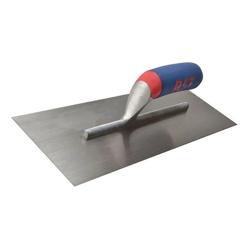 R.S.T. Plasterer's Finishing Trowel Carbon Steel Soft Touch Handle 14 x 4.1/2in