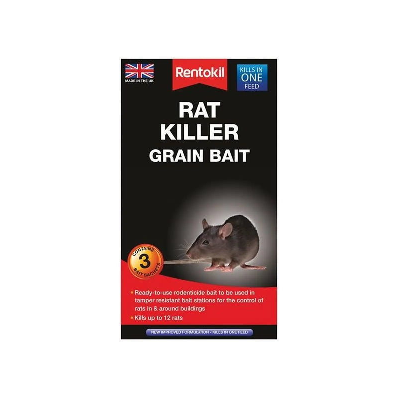 Rentokil Rat Killer Grain Bait (Sachets 3)