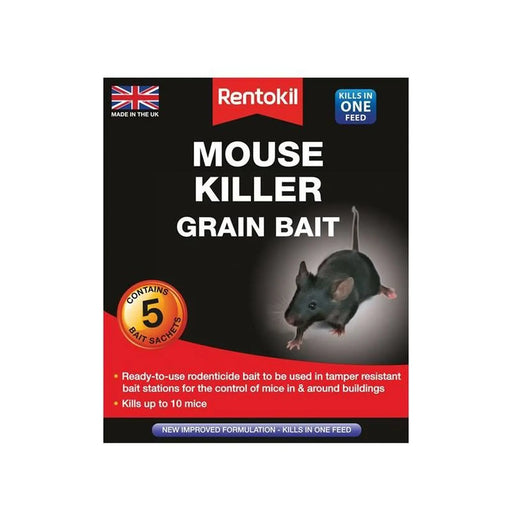 Rentokil Mouse Killer Grain Bait (Sachets 5)