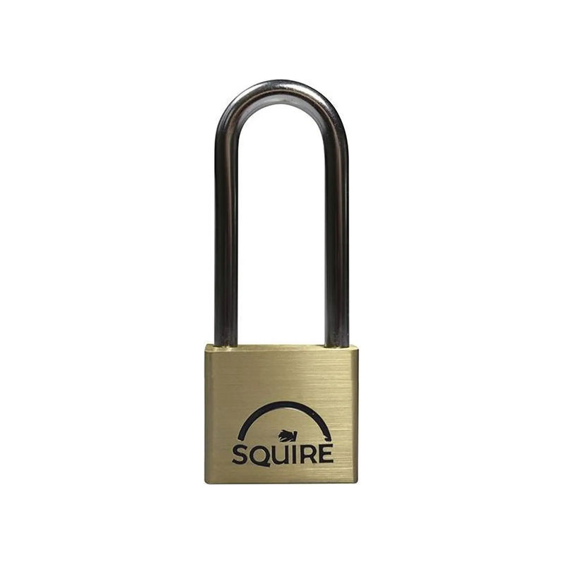 Squire LN4LS Lion Brass Padlock 5-Pin 40mm - 65mm Long Shackle
