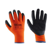 Scan Thermal Latex Coated Gloves - M (Size 8)