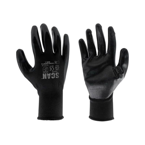 Scan Seamless Inspection Gloves - L (Size 9) (pack 12)