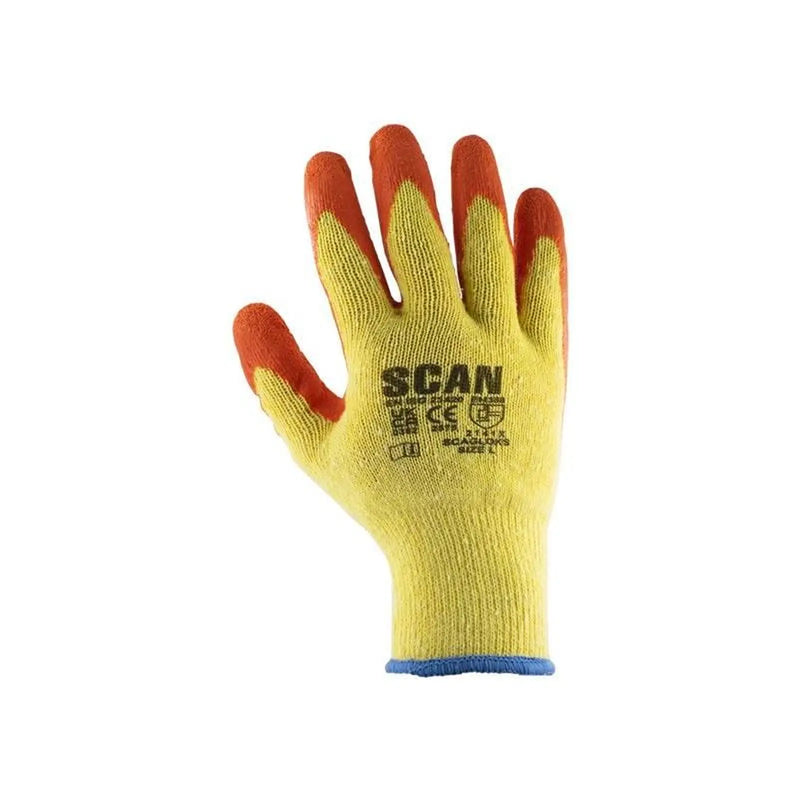 Scan Knitshell Latex Palm Gloves - M (Size 8)