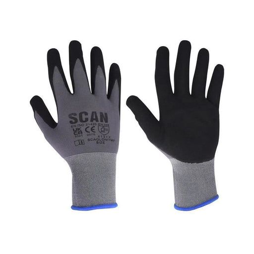 Scan Breathable Microfoam Nitrile Gloves - XL (Size 10)