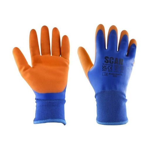 Scan Thermal Waterproof Latex Coated Gloves - XXL (Size 11)