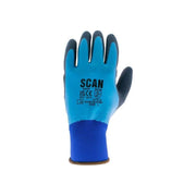 Scan Waterproof Latex Gloves - L (Size 9)