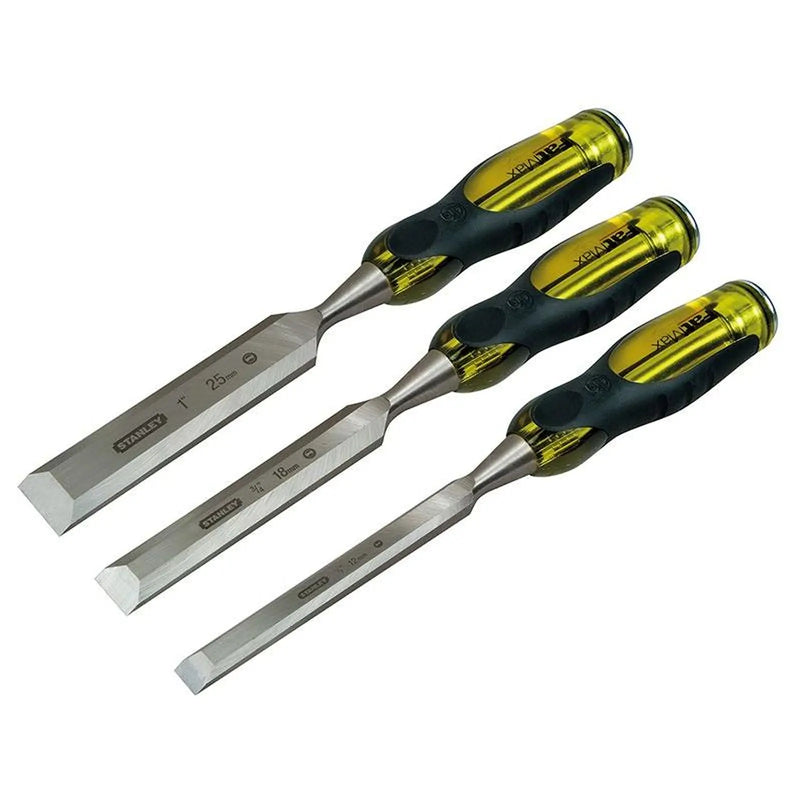Stanley® Hand Tools FatMax® Bevel Edge Chisel with Thru Tang Set, 3 Piece