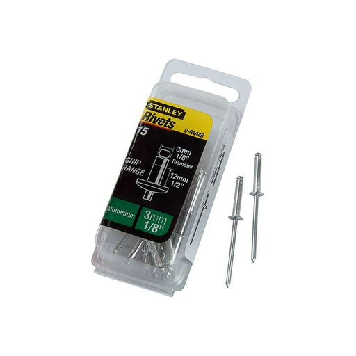 Stanley® Hand Tools 1-PAA48 Aluminium Rivets Long 3 x 12mm Pack of 15