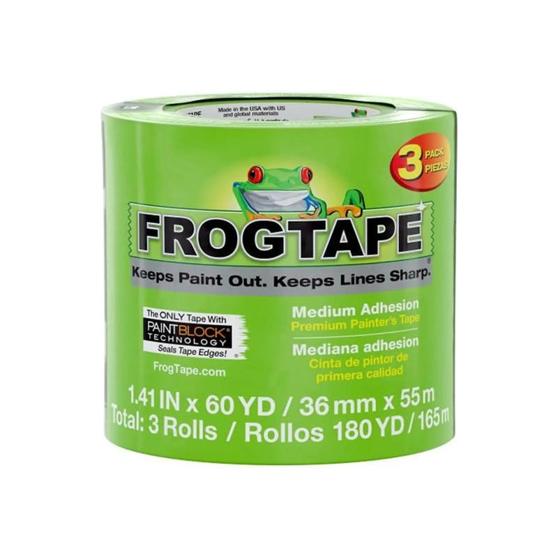 Shurtape FrogTape® Multi-Surface Masking Tape 36mm x 55m (3 Pack)