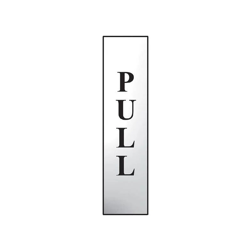 Scan Pull Vertical - Polished Chrome Effect 50 x 200mm