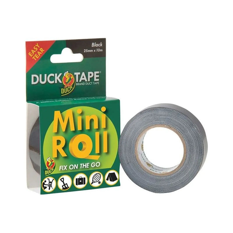 Shurtape Duck Tape® Mini Roll 25mm x 10m Black