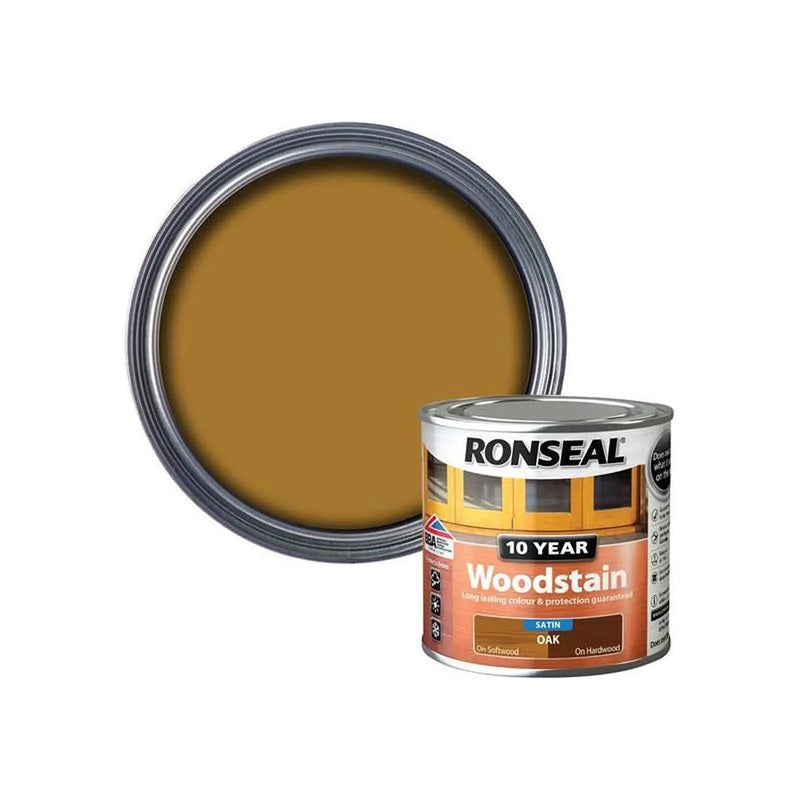 Ronseal 10 Year Woodstain Oak 250ml