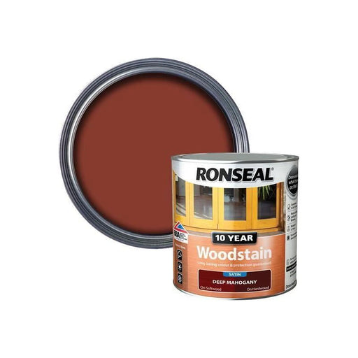 Ronseal 10 Year Woodstain Deep Mahogany 750ml