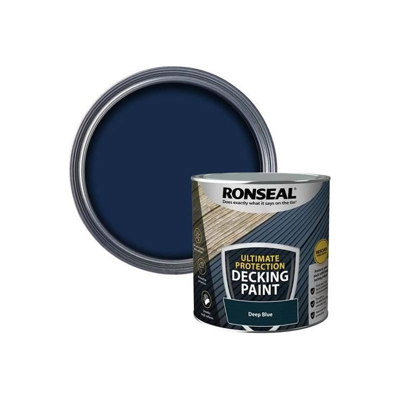 Ronseal Ultimate Protection Decking Paint Deep Blue 2.5 litre